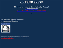 Tablet Screenshot of cherub-press.com